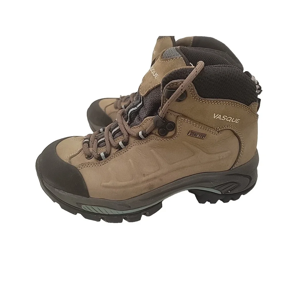 Vasque Gore-Tex Waterproof Hiking Boots Tan Nubuck‎ Mid Trail Trekking 7m
